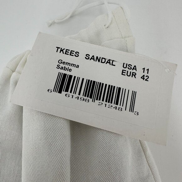 TKEES Women's Gemma Double Strap Sandals in Sable (Black) Slide-On sz 11 EU 42 - Picture 14 of 14